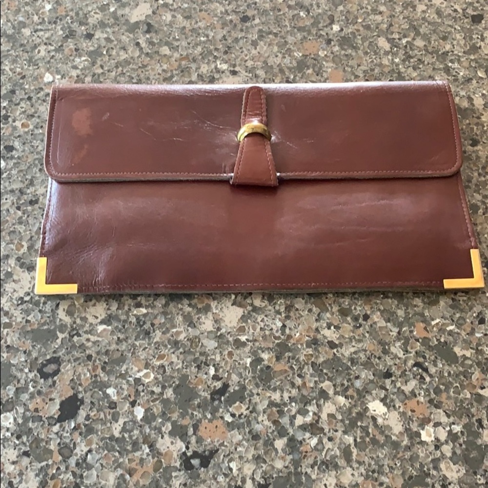 Vintage Leather Clutch